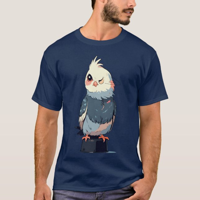 Camiseta Cockatiel Bird Animals Lover Funny Design Family (Anverso)