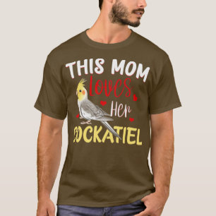 Camiseta Cockatiel Cockatoo Lutino Parrot Quarrion Madres