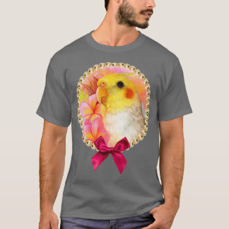 Camiseta Cockatiel con frangipani