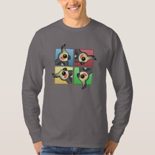 Camiseta Cockatiel de cuatro colores