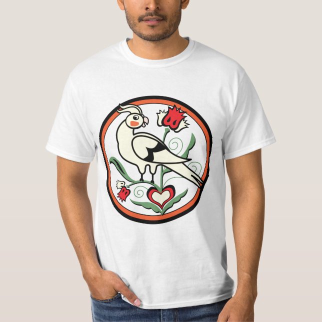 Camiseta Cockatiel de Distlefink (Anverso)