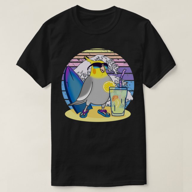 Camiseta Cockatiel de verano (Diseño del anverso)