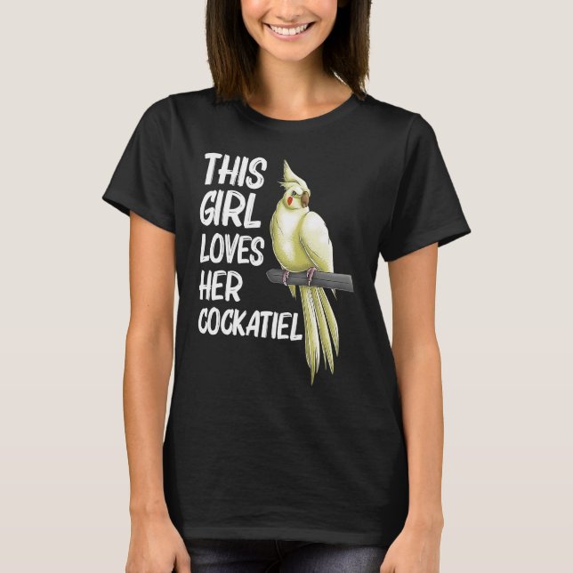 Camiseta Cockatiel  for Girls Kids Bird Parrot  Owner (Anverso)