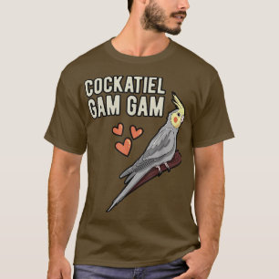 Camiseta Cockatiel Gam Gam Parrot Dueño Abuela Cockatoo Pe