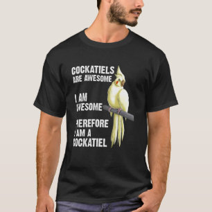 Camiseta Cockatiel Gracioso Para Hombres Propietaria De Lor