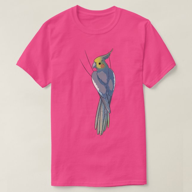 Camiseta Cockatiel gris normal (Diseño del anverso)