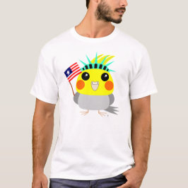 Camiseta Cockatiel los E.E.U.U. de BelleBelle americano