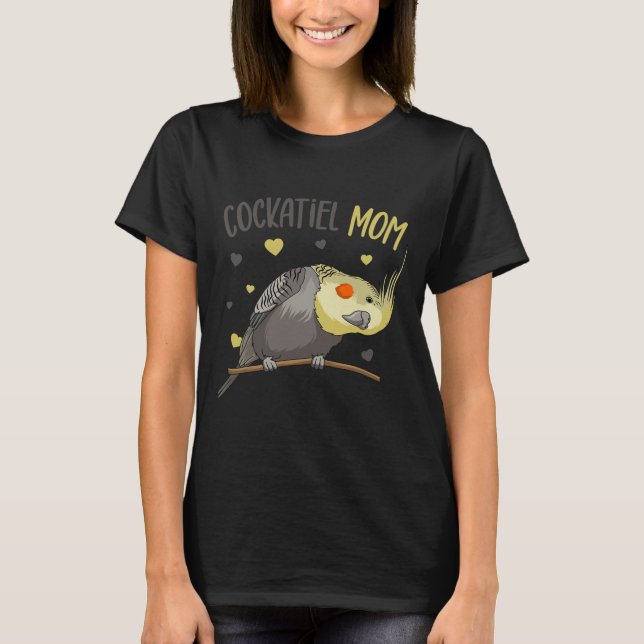 Camiseta Cockatiel Mom Funny Bird Lover  (Anverso)