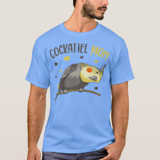 Camiseta Cockatiel Mom Funny Bird Lover Mujeres 1