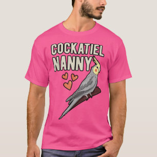 Camiseta Cockatiel Nanny Parrot Dueña Abuela Cockatoo 