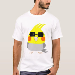 Camiseta Cockatiel/pájaro del carácter de BelleBelle con