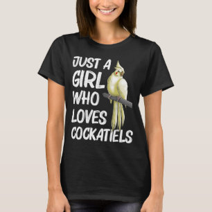 Camiseta Cockatiel para Chicas niños dueños de loro de aves