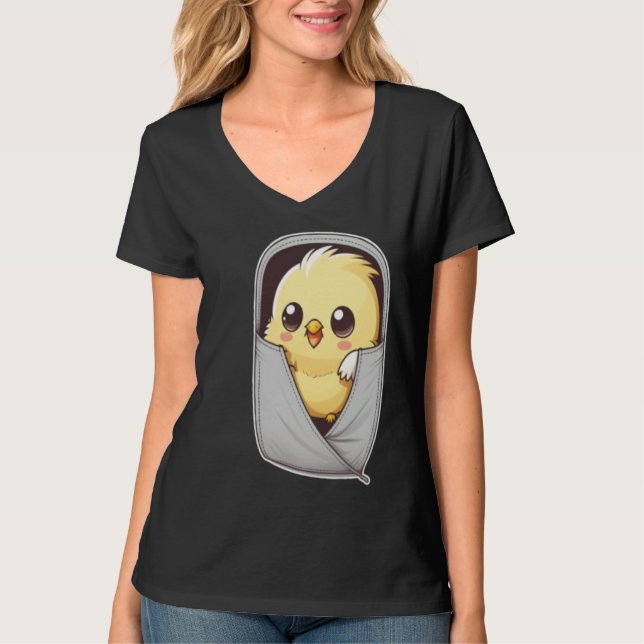 Camiseta Cockatiel Pocket Quarrion Weiro Bird Parrot (Anverso)