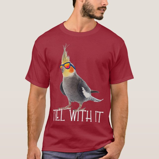 Camiseta Cockatiel Teil With It Grey Bird Owner - Tiel It (Anverso)