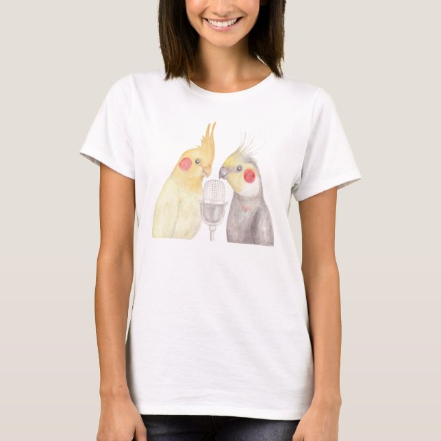 Camiseta Cockatiels del regalo del amante del Cockatiel de (Anverso)
