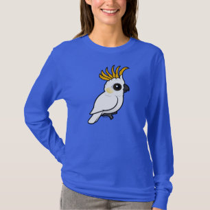 Camiseta Cockatoo Amarillo-con cresta (escudo para arriba)