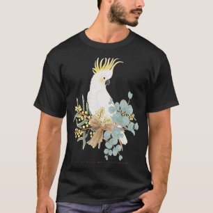 Camiseta Cockatoo australiano y Wildflowers