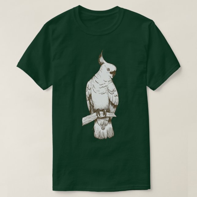 Camiseta Cockatoo Beautiful White Parrot (Diseño del anverso)