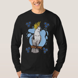 Camiseta Cockatoo Blue Design Parrot Stube Cockatoos