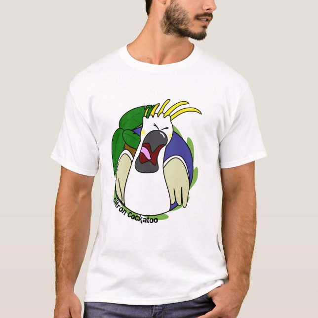 Camiseta Cockatoo cítrico de griterío divertido (Anverso)