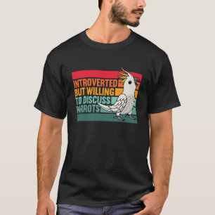 Camiseta Cockatoo con cresta de azufre de loros introvertid