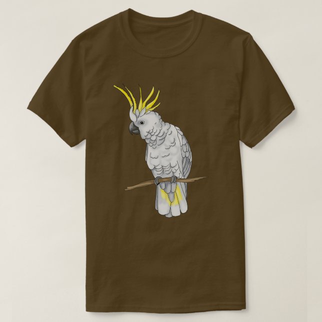 Camiseta Cockatoo de azufre de corte 2 (Diseño del anverso)