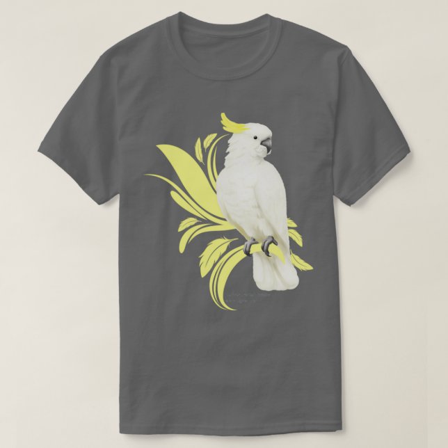 Camiseta Cockatoo de azufre de corte 2 (Diseño del anverso)