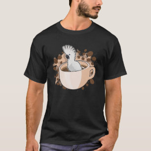 Camiseta Cockatoo De Paraguas En La Copa Del Café Mascota L