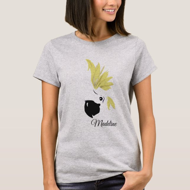Camiseta Cockatoo Modern Typography Personal (Anverso)
