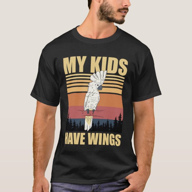 Camiseta Cockatoo My Kids Have Wings (Anverso)