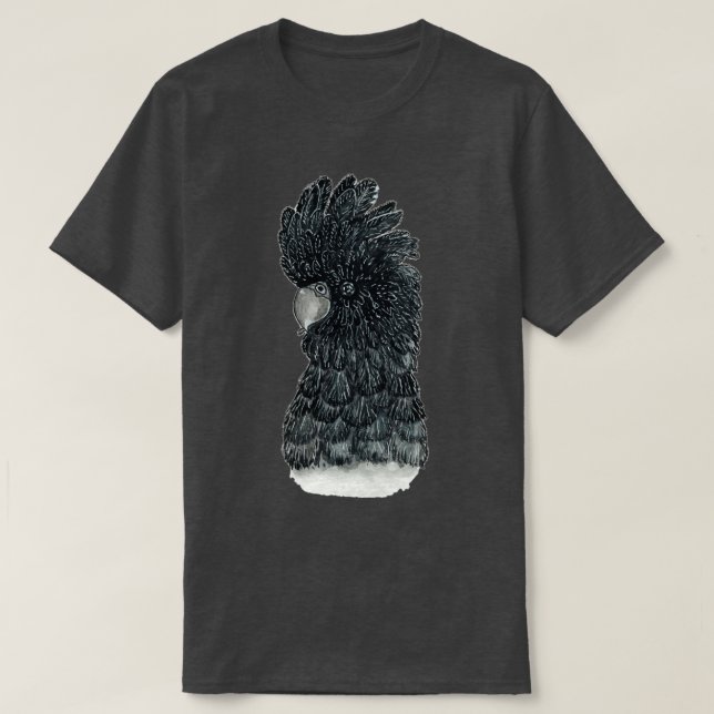 Camiseta Cockatoo negro 1 (Diseño del anverso)