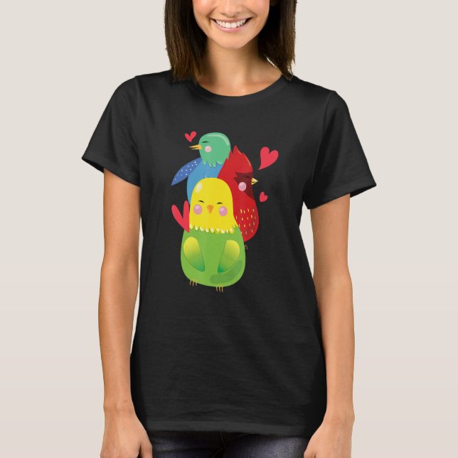 Camiseta Cockatoo Parrot de aves exóticas Budgerigar Budgie (Anverso)
