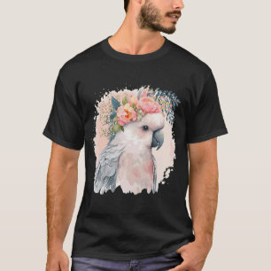 Camiseta Cockatoo Parrot Flor de pájaro Mascota Bir