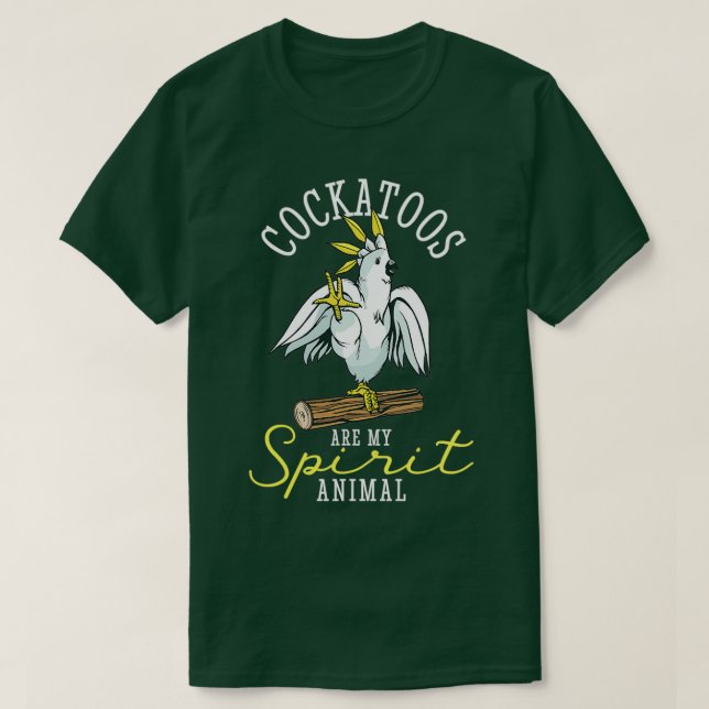 Camiseta Cockatoo Parrot Spirit Animal Funny (Diseño del anverso)