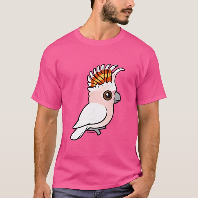 Camiseta Cockatoo rosado de Birdorable (Anverso)