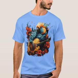 Camiseta Cockatoo tocando guitarra