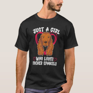 Camiseta Cocker Chicas Español Dueño De Perro Cute Mascota 