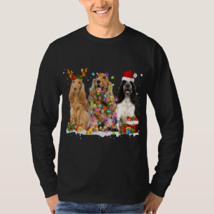 Camiseta Cocker inglés español Perro reno Christma
