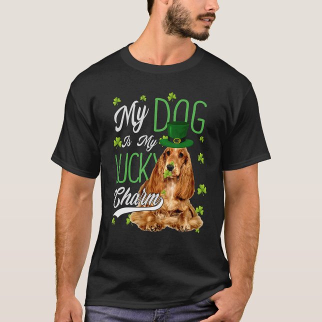 Camiseta Cocker Inglés Perro Español Mi Perro Es Mi Afortun (Anverso)