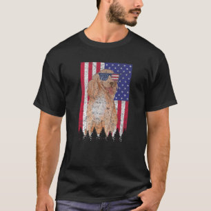 Camiseta Cocker inglés Spaniel Patriotic Dog USA Pride Ame