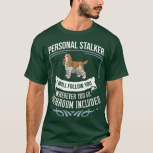 Camiseta Cocker inglés Spaniel Perro cachorros dueño aman