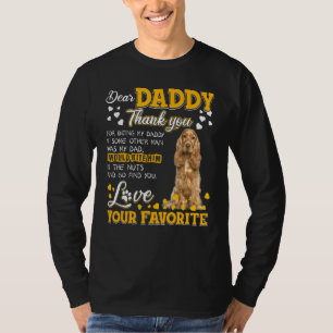 Camiseta Cocker Inglés Spaniel Querido Papi Gracias Por Ser