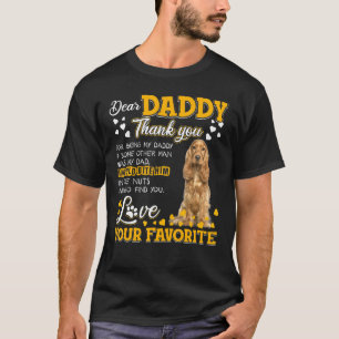 Camiseta Cocker Inglés Spaniel Querido Papi Gracias Por Ser