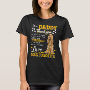Camiseta Cocker Inglés Spaniel Querido Papi Gracias Por Ser