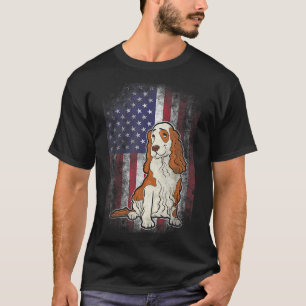 Camiseta Cocker patriótico español Bandera estadounidense P