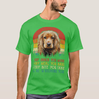 Camiseta Cocker Retro Spaniel Cada Snack Que Haces Cada Mí