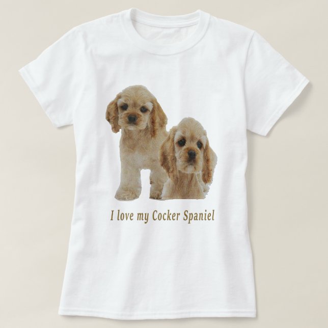 Camiseta Cocker spaniel (Diseño del anverso)