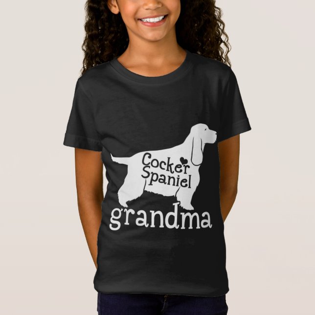 Camiseta Cocker Spaniel Abuela Regalos Cuadros Abuela Perro (Anverso)