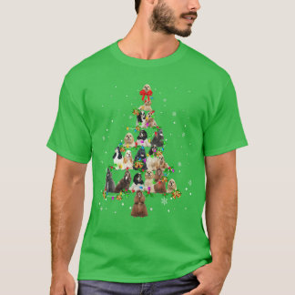 Camiseta Cocker Spaniel Americano árbol de Navidad regalo d