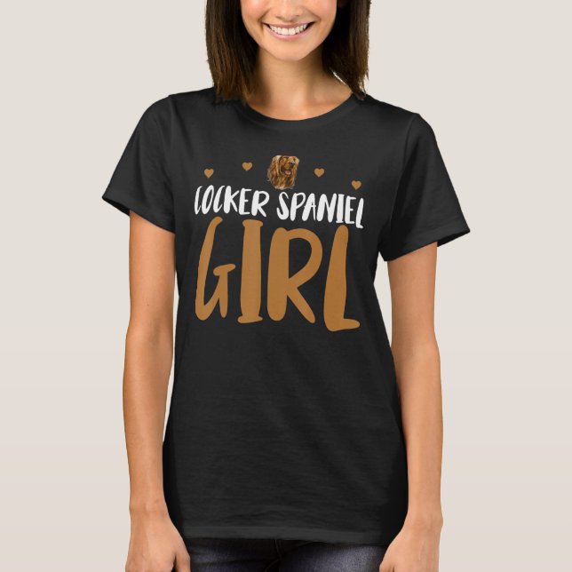 Camiseta Cocker Spaniel Chica Funny Cocker Spaniel Dueño Pe (Anverso)